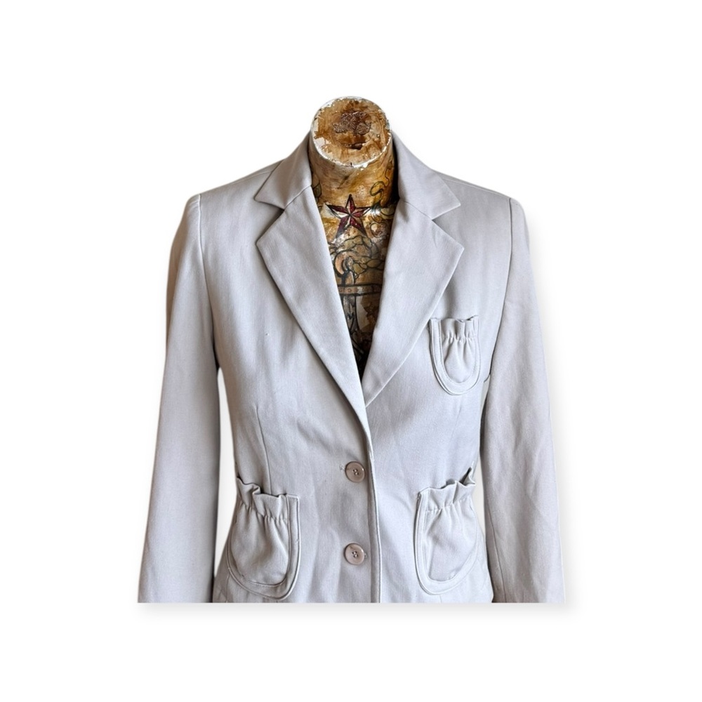 Tailor B. Moss beige cream blazer Size 4 small  business office - Picture 2 of 12